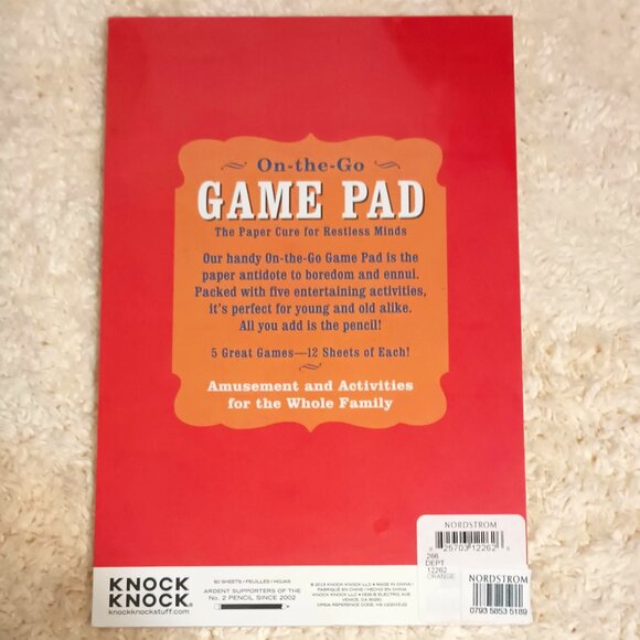NWT ~ Knock Knock On-the-Go Game Pad, 6 x 9-inches (60 pages in all) - Picture 2 of 2